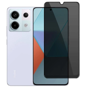 Защитное стекло Fiji Privacy для Xiaomi Redmi Note 13 Pro 5G антишпион Anti-peeping полная проклейка черный