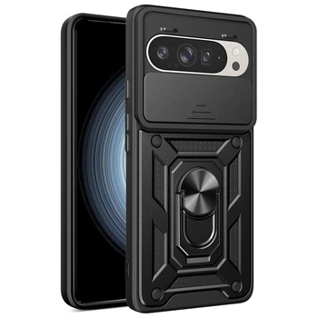 Чехол Fiji Camera Defence для Google Pixel 10 Pro XL бампер с защитой камеры и подставкой Black