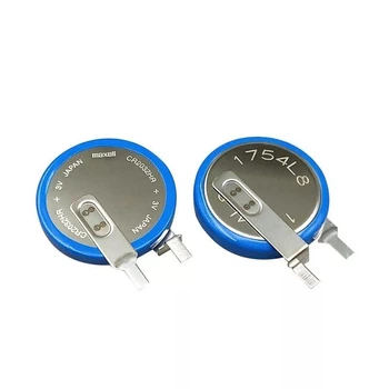 Литиевая батарейка Maxell CR2032HR Lithium 3V с контактами (для датчика давления в шинах)