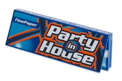 Папір сигаретний Party in House Blue 70мм рисовий