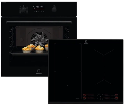 Комплект Electrolux Духова шафа електрична LOD6F77WZ + Варильна поверхня індукційна EIS62453