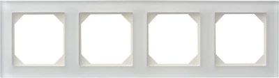 Рамка четверна Liregus Epsilon White matted glass (K14-245-04 E/WG)