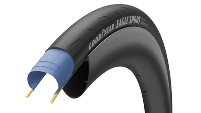 Покрышка 700x25C (25-622) GoodYear EAGLE Sport tube type, folding, black, 60tpi