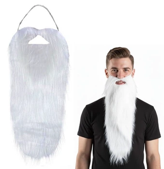 Накладна борода для маскараду та косплею на резинці, реалістична Epic Beard White