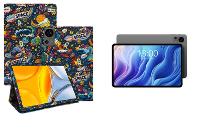 Чехол-подставка CRAYTON для Teclast T60 – стиль, защита и ручная сборка, цвет Космос
