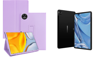 Чехол-подставка CRAYTON для DOOGEE T20 Ultra – стиль, защита и ручная сборка, цвет Фиолетовый