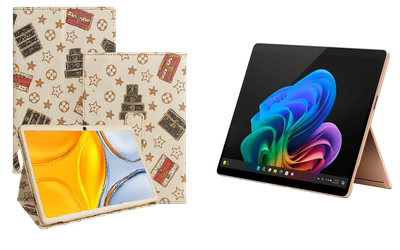 Чехол-подставка CRAYTON для Microsoft Surface Pro 10, Pro 11, Pro 11 X Elite – стиль, защита и ручная сборка, цвет Л белый