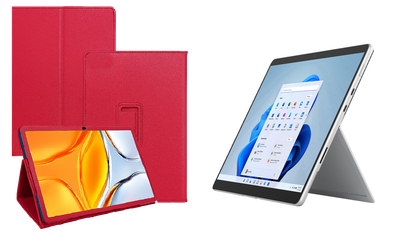 Чехол-подставка CRAYTON для Microsoft Surface Pro 8, Pro 9 – стиль, защита и ручная сборка, цвет Малиновый