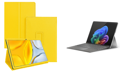 Чехол-подставка CRAYTON для Microsoft Surface 11 pro Copilot+ – стиль, защита и ручная сборка, цвет Жёлтый
