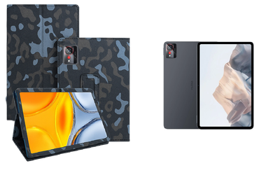 Чехол-подставка CRAYTON для ZTE Nubia Pad Pro – стиль, защита и ручная сборка, цвет Хаки зима