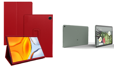 Чехол-подставка CRAYTON для Google Pixel Tablet 2023 – стиль, защита и ручная сборка, цвет Красный
