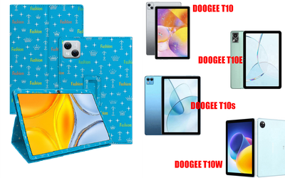 Чехол-подставка CRAYTON для DOOGEE T10, T10E, T10s, T10W – стиль, защита и ручная сборка, цвет Фэшн синий