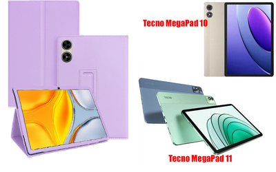 Чохол-підставка CRAYTON для Tecno MegaPad 10, MegaPad 11 – стиль, захист і ручна збірка, колір Фіолетовий