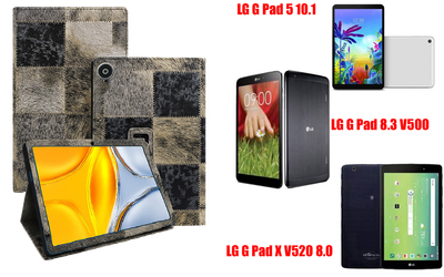 Чохол-підставка CRAYTON для LG G Pad 5 10.1, Pad 8.3, Pad X 8.0 – стиль, захист і ручна збірка, колір Хутро