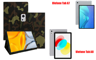 Чехол-подставка CRAYTON для Ulefone Tab A7, Tab A8 – стиль, защита и ручная сборка, цвет Хаки тм