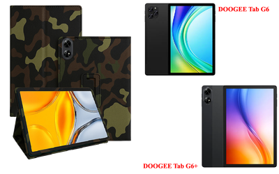 Чохол-підставка CRAYTON для DOOGEE Tab G6, DOOGEE Tab G6+ – стиль, захист і ручна збірка, колір Хакі тм