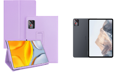 Чехол-подставка CRAYTON для ZTE Nubia Pad Pro – стиль, защита и ручная сборка, цвет Фиолетовый