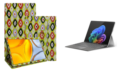 Чехол-подставка CRAYTON для Microsoft Surface 11 pro Copilot+ – стиль, защита и ручная сборка, цвет Камни