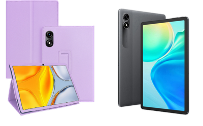 Чехол-подставка CRAYTON для Blackview Tab 90 – стиль, защита и ручная сборка, цвет Фиолетовый