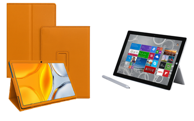 Чехол-подставка CRAYTON для Microsoft Surface Pro 2, Pro 3, Pro 4 – стиль, защита и ручная сборка, цвет Оранжевый