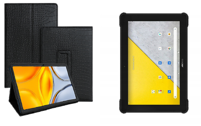 Чехол-подставка CRAYTON для Archos T101X – стиль, защита и ручная сборка, цвет Крокодил