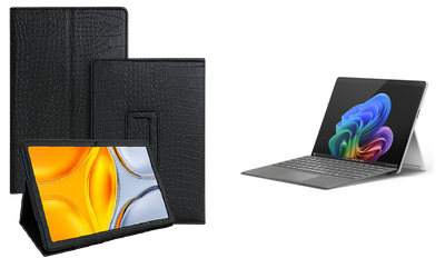 Чехол-подставка CRAYTON для Microsoft Surface 11 pro Copilot+ – стиль, защита и ручная сборка, цвет Крокодил