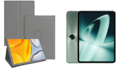 Чехол-подставка CRAYTON для OnePlus Pad, Pad 2, Pad Go, Pad Pro – стиль, защита и ручная сборка, цвет Серый тм