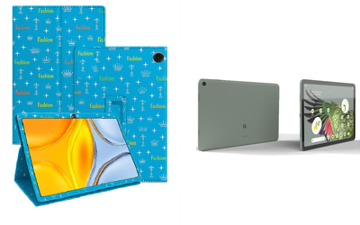 Чехол-подставка CRAYTON для Google Pixel Tablet 2023 – стиль, защита и ручная сборка, цвет Фэшн синий