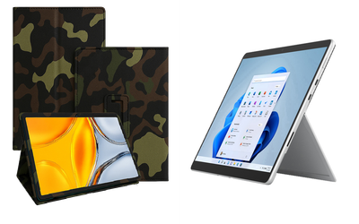 Чехол-подставка CRAYTON для Microsoft Surface Pro 8, Pro 9 – стиль, защита и ручная сборка, цвет Хаки тм