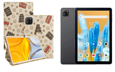 Чехол-подставка CRAYTON для Blackview Oscal Pad 70 – стиль, защита и ручная сборка, цвет Л белый