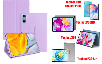 Чехол-подставка CRAYTON для Teclast P30, P30HD, P30S, P30T, P30 Air – стиль, защита и ручная сборка, цвет Фиолетовый