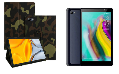 Чехол-подставка CRAYTON для Tecno Tab 7 P704a – стиль, защита и ручная сборка, цвет Хаки тм
