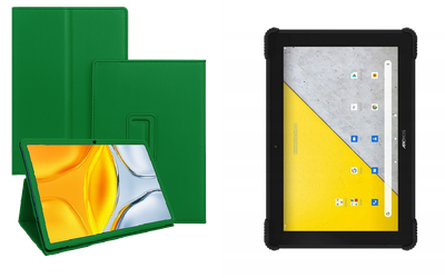 Чехол-подставка CRAYTON для Archos T101X – стиль, защита и ручная сборка, цвет Зеленый тм
