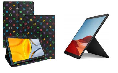 Чехол-подставка CRAYTON для Microsoft Surface Pro X – стиль, защита и ручная сборка, цвет Л черный