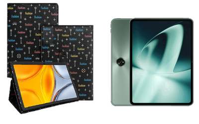 Чехол-подставка CRAYTON для OnePlus Pad, Pad 2, Pad Go, Pad Pro – стиль, защита и ручная сборка, цвет Фэшн черный