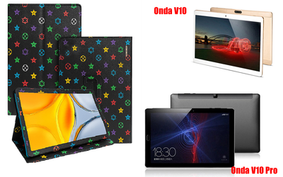 Чехол-подставка CRAYTON для Onda V10, V10 Pro – стиль, защита и ручная сборка, цвет Л черный