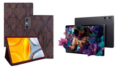 Чехол-подставка CRAYTON для ZTE Nubia Pad 3D – стиль, защита и ручная сборка, цвет Пестрый