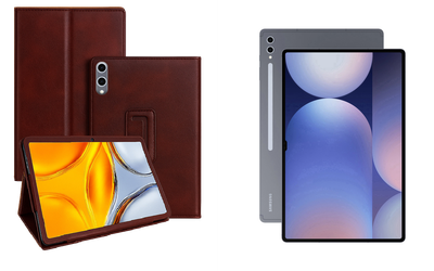 Чехол-подставка CRAYTON для Samsung Galaxy Tab S10+, S10 Ultra 5G – стиль, защита и ручная сборка, цвет Карминовый