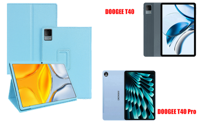 Чохол-підставка CRAYTON для DOOGEE T40, DOOGEE T40 Pro – стиль, захист і ручна збірка, колір Блакитний