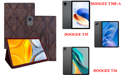 Чехол-подставка CRAYTON для DOOGEE T30E-A, T35, T36 – стиль, защита и ручная сборка, цвет Пестрый