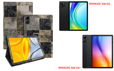 Чехол-подставка CRAYTON для DOOGEE Tab G6, DOOGEE Tab G6+ – стиль, защита и ручная сборка, цвет Мех