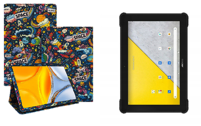 Чехол-подставка CRAYTON для Archos T101X – стиль, защита и ручная сборка, цвет Космос