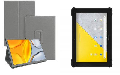 Чехол-подставка CRAYTON для Archos T101X – стиль, защита и ручная сборка, цвет Серый тм