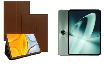 Чехол-подставка CRAYTON для OnePlus Pad, Pad 2, Pad Go, Pad Pro – стиль, защита и ручная сборка, цвет Коричневый св
