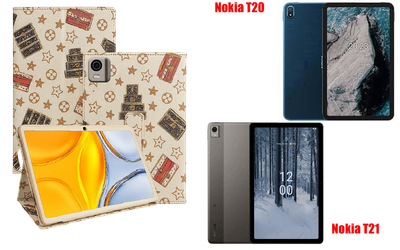 Чохол-підставка CRAYTON для Nokia T20, Nokia T21 – стиль, захист і ручна збірка, колір Луі білий
