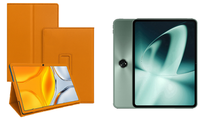Чехол-подставка CRAYTON для OnePlus Pad, Pad 2, Pad Go, Pad Pro – стиль, защита и ручная сборка, цвет Оранжевый