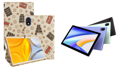 Чехол-подставка CRAYTON для DOOGEE Tab U10, U10 Pro – стиль, защита и ручная сборка, цвет Л белый