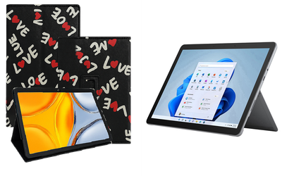 Чехол-подставка CRAYTON для Microsoft Surface Go, Go 2, Go 3 – стиль, защита и ручная сборка, цвет Лав