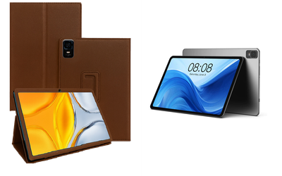 Чохол-підставка CRAYTON для Teclast T50 New 2023 – стиль, захист і ручна збірка, колір Коричневий св