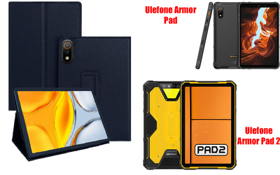 Чехол-подставка CRAYTON для Ulefone Armor Pad, Armor Pad 2 – стиль, защита и ручная сборка, цвет Синий тм